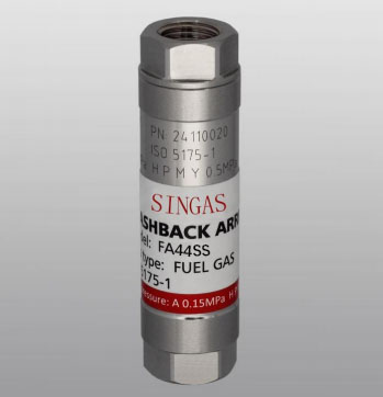 功 能：单向功能:NV 阻火功能:FA气 体：乙炔（A） 氢气(H) 丙烷(P) 甲烷/天然气(M)接 口：进气接口 1/4"FNPT 出气接口 1/4FNPT尺 寸：直径 22mm， 长度 79.5mm 重